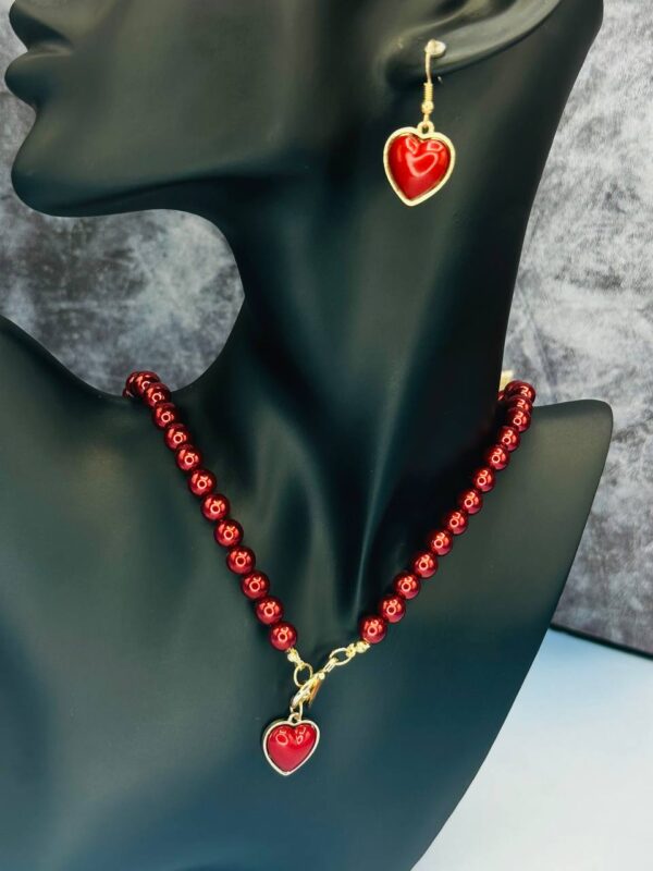 Oval Shaped Pearl Jewelry Full Set (Custom Design) - Jewelry Set Three-piece Accessories - Image 3