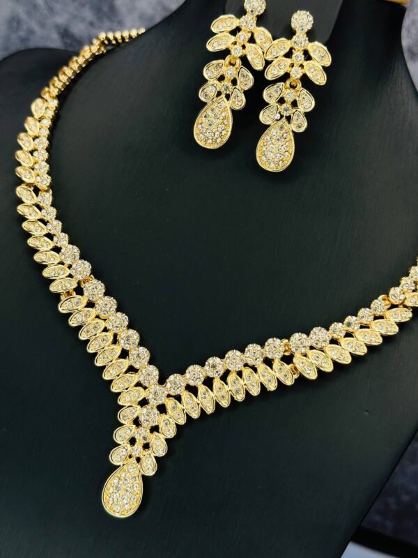 Classic Female Jewelry Set - Necklace, Bracelet, Earrings, Ring. - Image 3