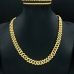 Unisex Cuban Necklace - Trending Necklace For Men And Women, Comes with Its Matching Bracelet